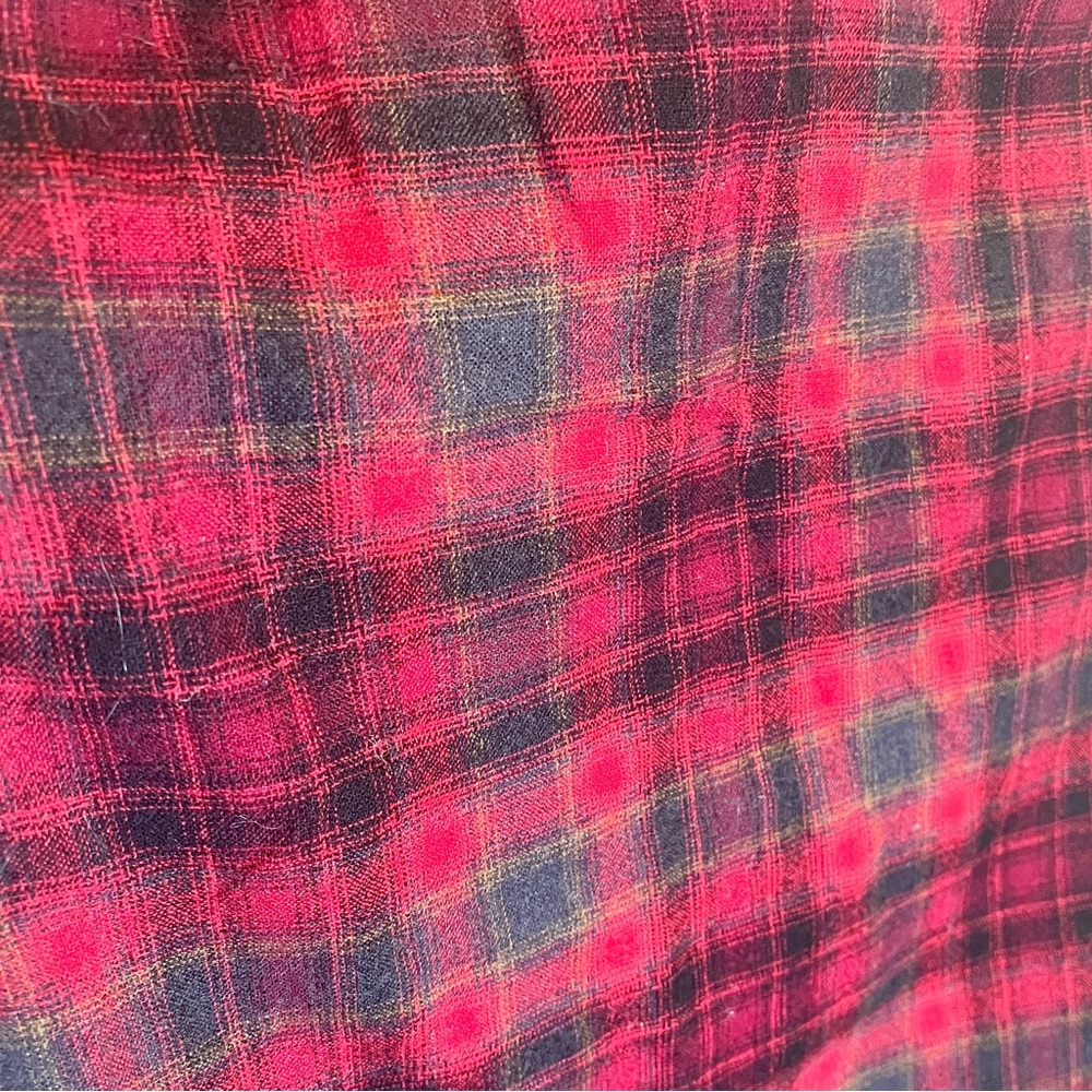 Vintage Pendleton Wool Red Plaid Button-Up Shirt … - image 3